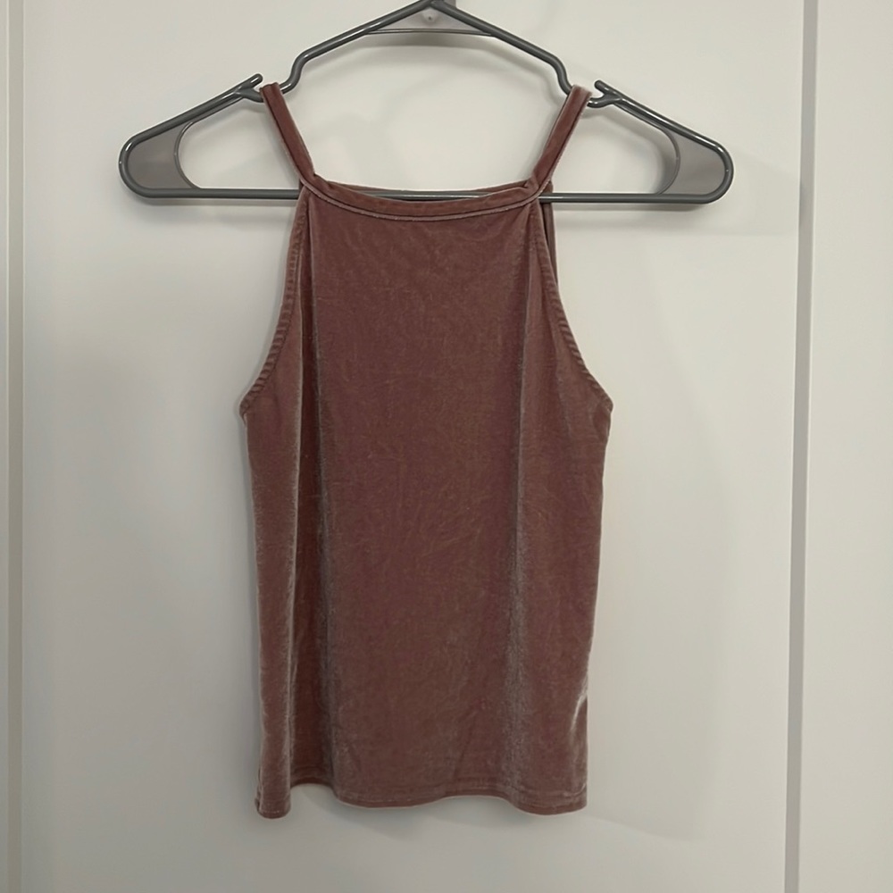 Buckle Velvet Tank